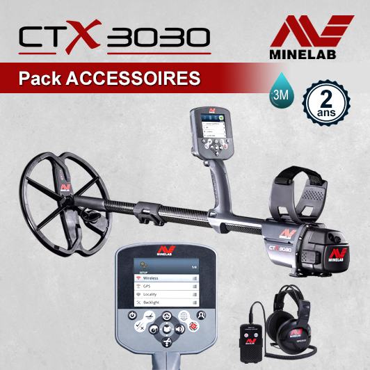 CTX 3030 Minelab et Pack Accessoires